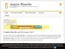Tablet Screenshot of angine-blanche.com